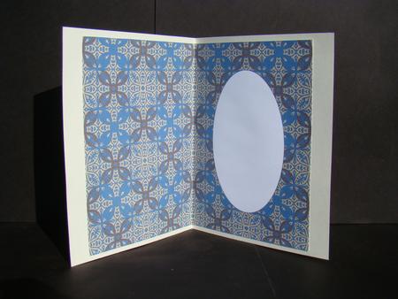 Fathers Day Blue Brown Insert by Beverly Carmichael