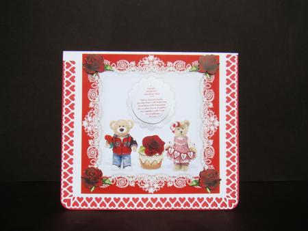 A Cupcake Recipe for Valentine's Day 8 x 8 Card Topper (1) by Beverly Carmichael