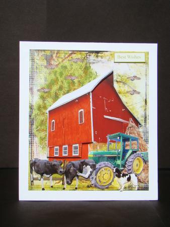 The Cows Are Out Card Topper & Decoupage by Beverly Carmichael