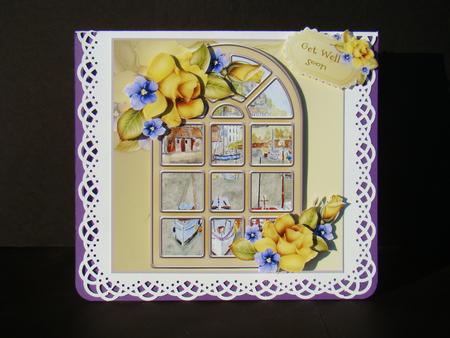 Spring Roses Around the Window by Beverly Carmichael