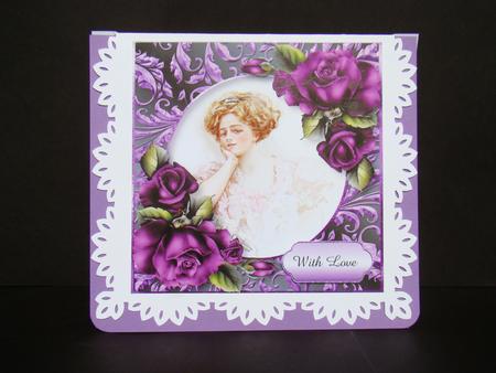 Purple Rose Beauty - Birthday, Mother's Day by Beverly Carmichael