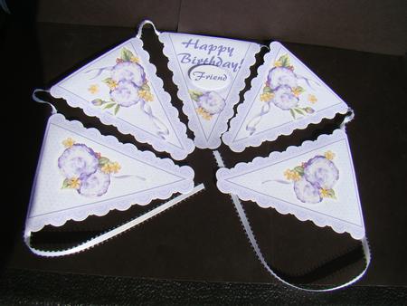 Banner Greetings Card Kit - Bouquets & Ribbons by Beverly Carmichael