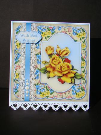 Golden Roses, Lace and Pearls by Beverly Carmichael