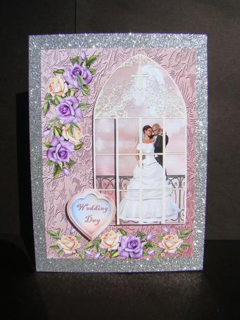 Bridal Couple in Church Window - Wedding - Forever in Love by Beverly Carmichael
