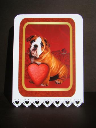 4 Puppy Love Valentine's Day Toppers by Beverly Carmichael
