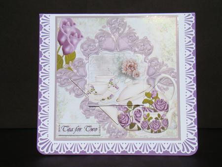 Tea for Two Flourish Frame 2-twist Pyramid by Beverly Carmichael