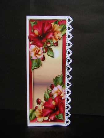 Large Dl Hibiscus Sunset by Beverly Carmichael