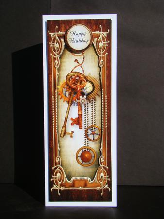 Large Dl Male Steampunk - Keys & Cogs by Beverly Carmichael