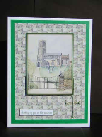 The Church Sympathy Card by Beverly Carmichael