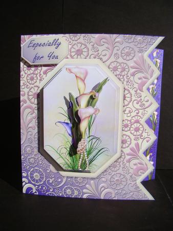 Calla Lilies Zig Zag Border Mini Kit by Beverly Carmichael