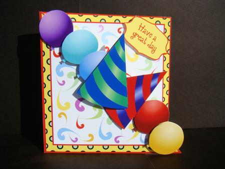 Diagonal Fold - Party Hat by Beverly Carmichael