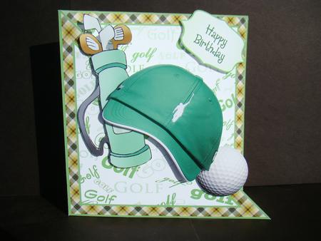 Diagonal Fold - Golf Hat by Beverly Carmichael