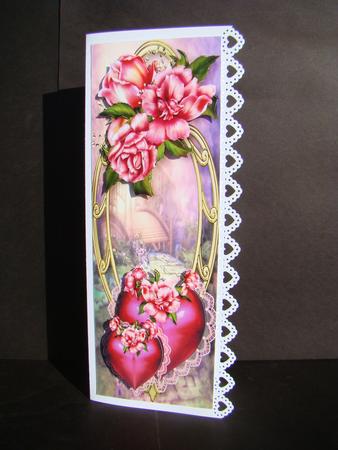 Large Dl Hearts & Flowers - Glory Rose by Beverly Carmichael