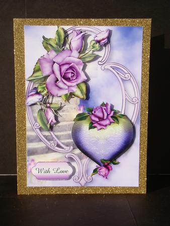 Hearts and Flowers - Heritage Roses by Beverly Carmichael