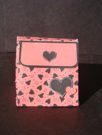 Valentine Hearts 3D Fancifold Treat Favour Box by Beverly Carmichael