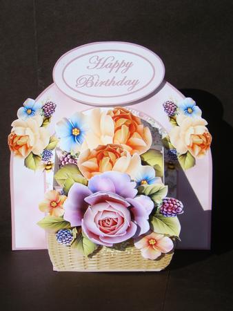 3D Box Basket of Roses by Beverly Carmichael