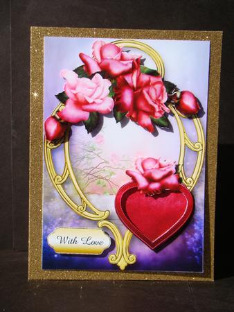 Hearts and Flowers - the Last Rose of August by Beverly Carmichael