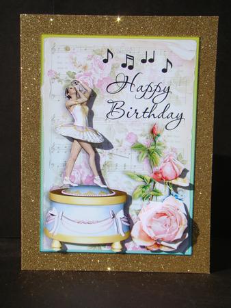 Ballerina Happy B-day C.front by Beverly Carmichael