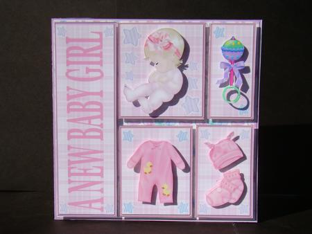 A New Baby Girl 8 Square Mini Kit by Beverly Carmichael