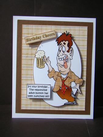 Joey Has Birthday Fun Quick Card by Beverly Carmichael