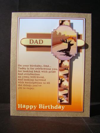 Birthday Cluster - Dad - Stag by Beverly Carmichael