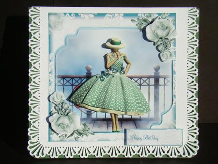 Polka Dots and Boardwalks Card Front Kit by Beverly Carmichael