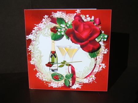 8x8 Champagne and Roses Mini Kit by Beverly Carmichael