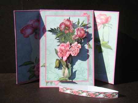 Glory Rose - Gate Folded Easel by Beverly Carmichael
