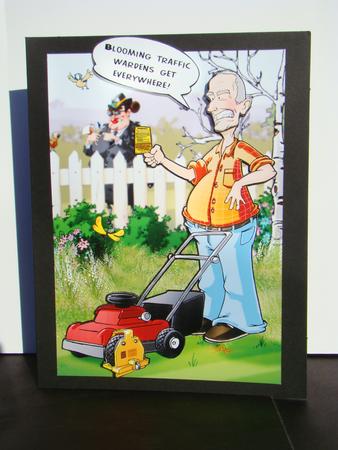 Lawn Mower Dude (80th) by Beverly Carmichael