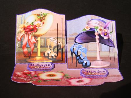 Hats & Shoes Pyramid Panel Staggered Easel Mini Kit by Beverly Carmichael