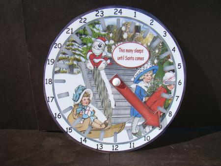 Advent Countdown Clock 15 by Beverly Carmichael