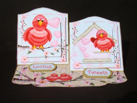 Loving Tweets Pyramid Panel Staggered Easel Mini Kit by Beverly Carmichael