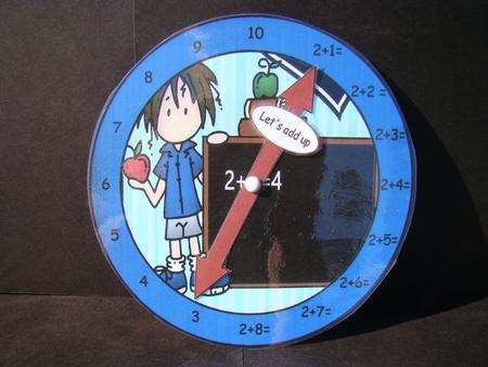 2+ Addition Clock 1 by Beverly Carmichael