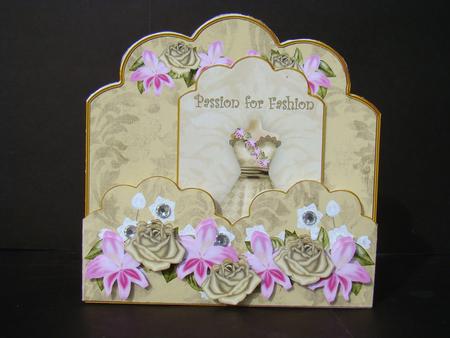 Gold Pink Check Passion for Fashion Scallop Tag Cf Mini Kit by Beverly Carmichael