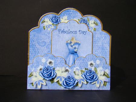Blue Plain Fabulous Day Scallop Fashion Tag Cf Mini Kit by Beverly Carmichael