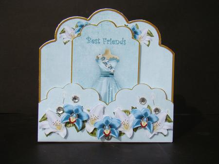 Teal Lily Best Friends Scallop Fashion Tag Cf Mini Kit by Beverly Carmichael