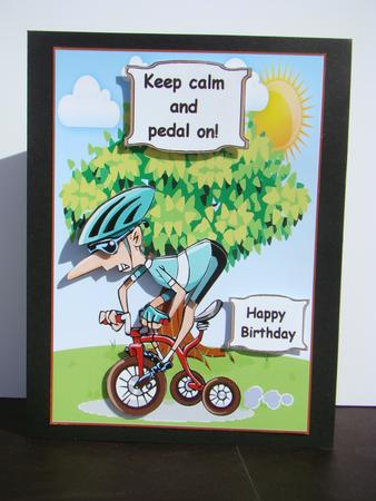 Keep Calm and Pedal On by Beverly Carmichael
