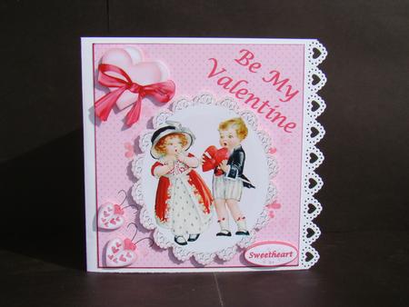 Dreamy Dolls Valentine Topper & Decoupage by Beverly Carmichael