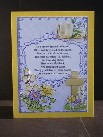 Easter Verse Card Front by Beverly Carmichael