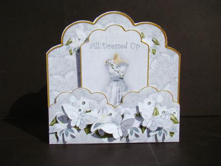 Silver Butterfly Dressed Up Scallop Fashion Tag Cf Mini Kit by Beverly Carmichael