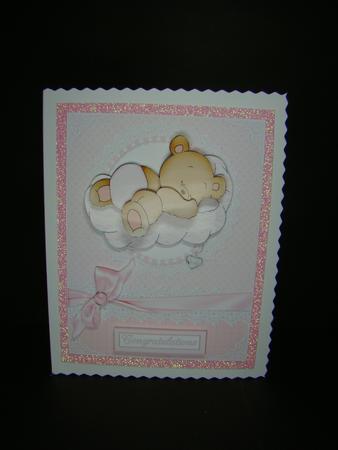 Beary Sweet New Baby Girl by Beverly Carmichael