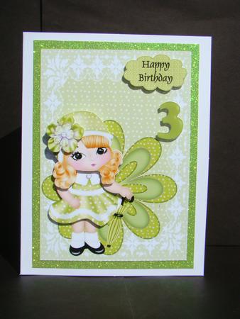 Green Polkadot Princess 2 to 5 Years by Beverly Carmichael