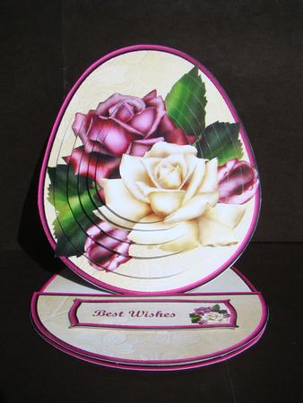 Antique Roses Easel Card Kit by Beverly Carmichael