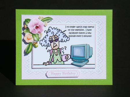 Stella Doesn't Watch Television Ouick Card by Beverly Carmichael