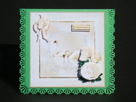 Love Swans and Roses 8x8 Mini Kit by Beverly Carmichael