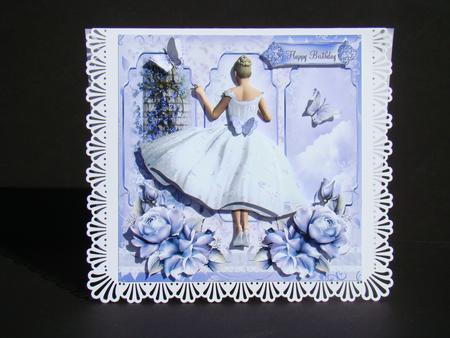 Beautiful Lilac Card Front Kit by Beverly Carmichael