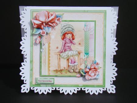 Girl with Attitude 8x8 Card Mini Kit by Beverly Carmichael