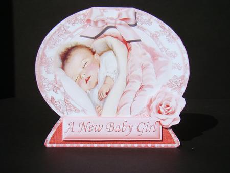 Vintage Baby Girl Quick Card by Beverly Carmichael