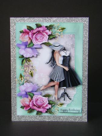 New Dress Any Occasion Female Card by Beverly Carmichael