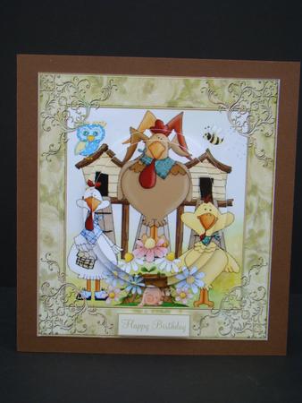 Hen Pecked Topper and Pyramid Layers by Beverly Carmichael